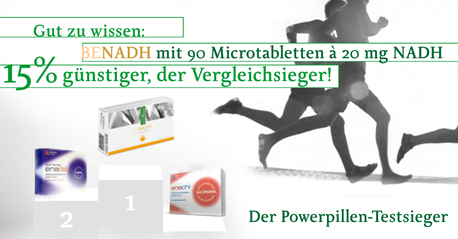 NADH im Prof. Birkmayer-BPreisvergleich mit Enachi und Enada
